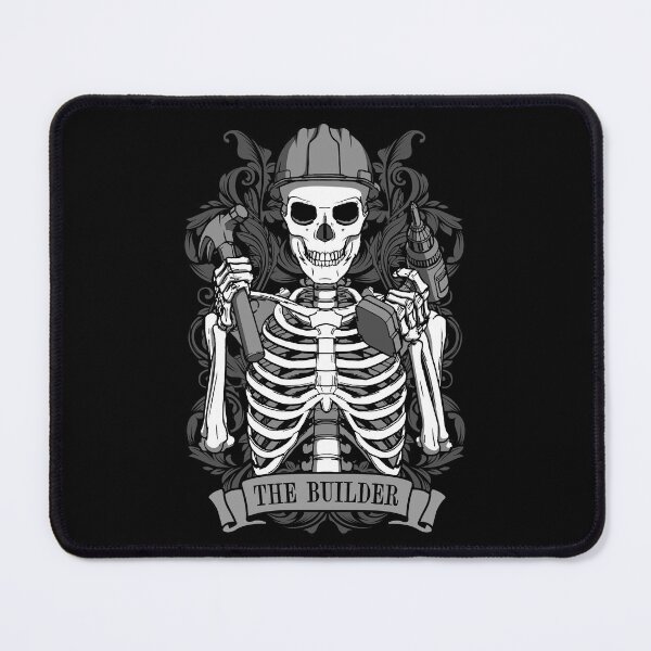 Item preview, Builder Skeleton Vintage Tarot Card DIY Handyman Mechanic designed and sold by GrandeDuc.