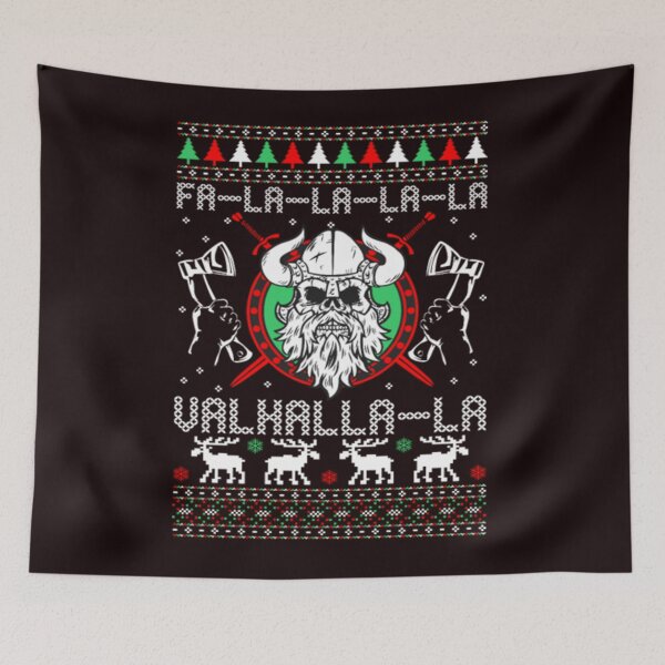 Item preview, Falalala Valhalla La Ugly Christmas Sweaters designed and sold by MichaelBrowning.