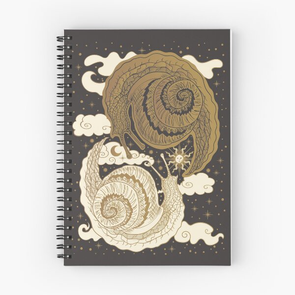 Item preview, two snails,  symbols of day and night designed and sold by ShamanskaKate.