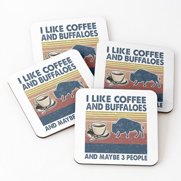Item preview, I like coffee and Buffaloes and maybe 3 people designed and sold by luytkaka.