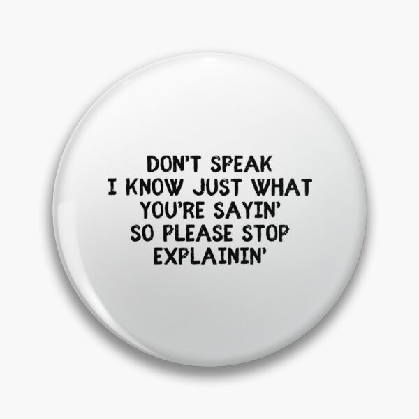 Item preview, Dont Speak No Doubt T-ShirtDon't Speak Lyrics designed and sold by BrokenIsulin.