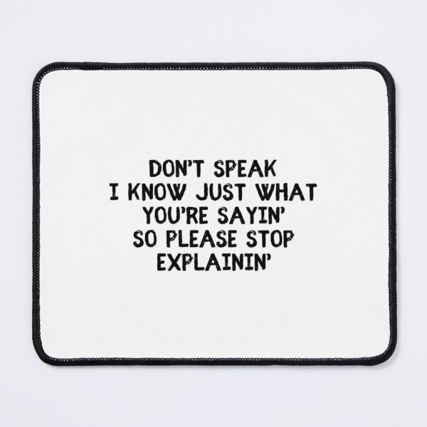 Item preview, Dont Speak No Doubt T-ShirtDon't Speak Lyrics designed and sold by BrokenIsulin.