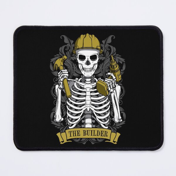 Item preview, Builder Skeleton Vintage Tarot Card DIY Handyman Mechanic designed and sold by GrandeDuc.