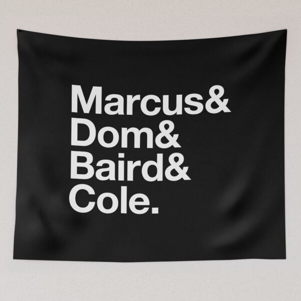 Item preview, Gears Of War T-ShirtGears Of War Helvetica Dark_ Marcus Dom Baird Cole designed and sold by BrokenIsulin.