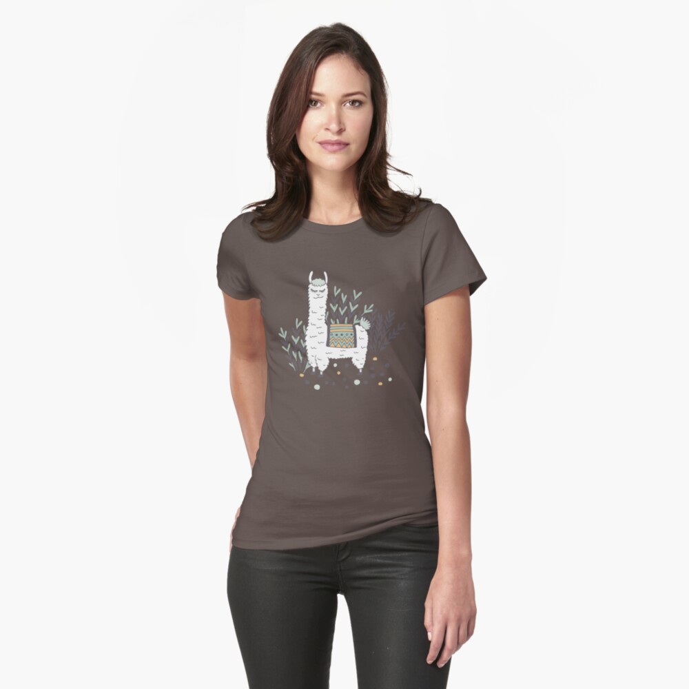 Smug Llama Fitted T-Shirt