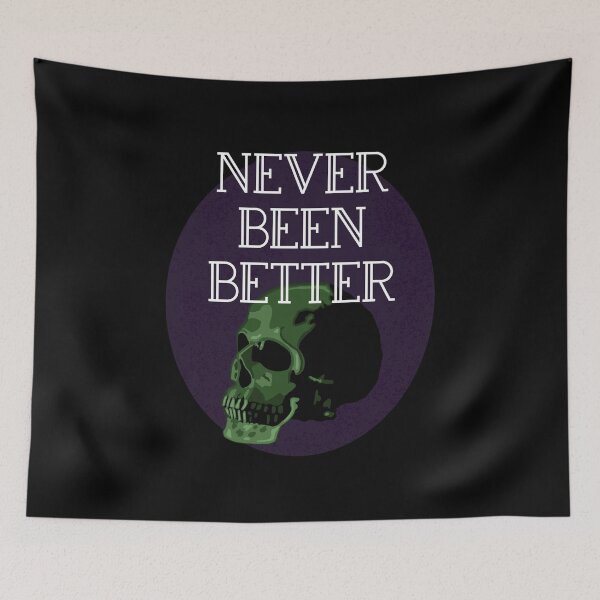 Item preview, Never Been Better Skull Purple designed and sold by wildjellybeans.