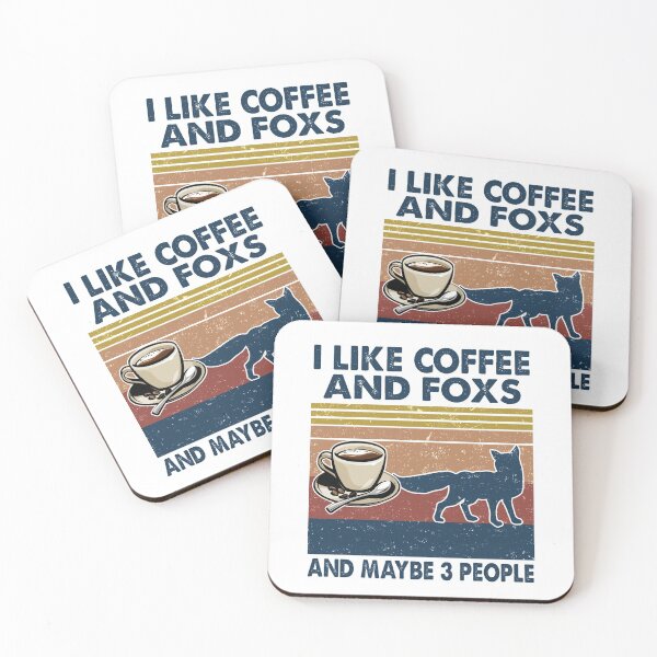 Item preview, I like coffee and Foxs and maybe 3 people designed and sold by luytkaka.