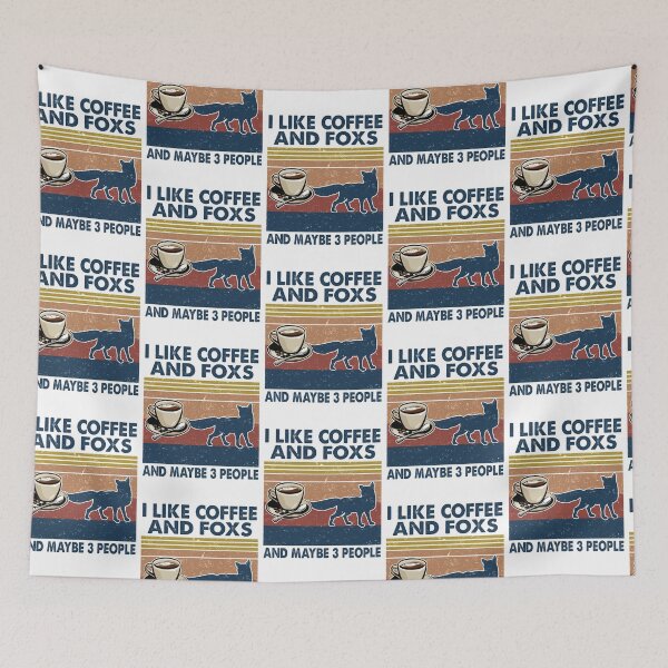 Item preview, I like coffee and Foxs and maybe 3 people designed and sold by luytkaka.