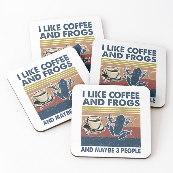 Item preview, I like coffee and Frogs and maybe 3 people designed and sold by luytkaka.