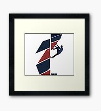 drop knee Framed Print