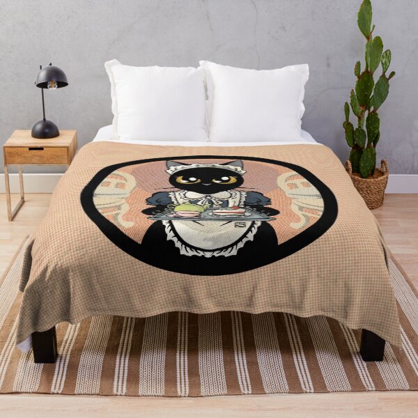 Item preview, Black cat maid cafe designed and sold by BATKEI ART.