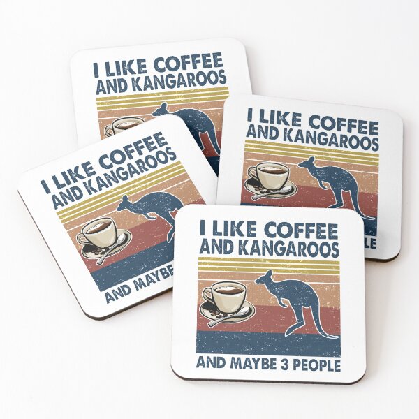 Item preview, I like coffee and kangaroos and maybe 3 people designed and sold by luytkaka.