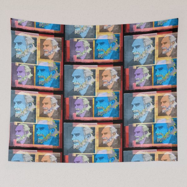 Item preview, CHARLES BUKOWSKI, AMERICAN WRITER AND BARFLY, collage designed and sold by Clifford Hayes.