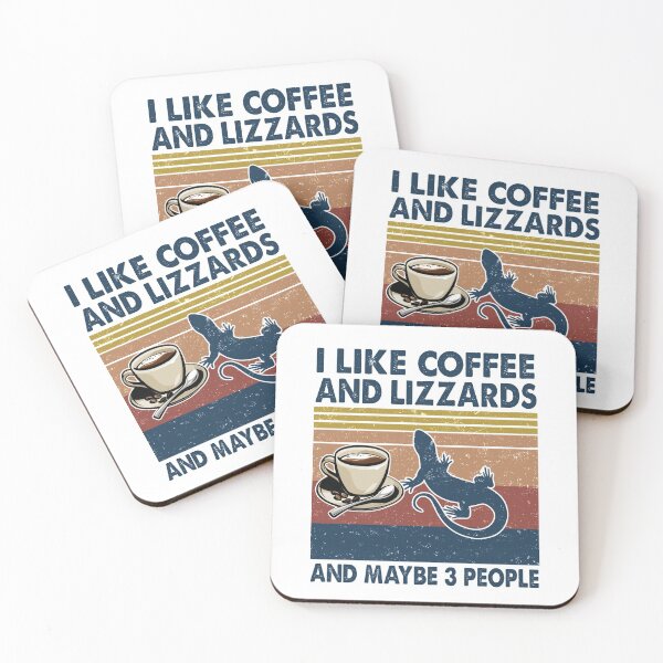 Item preview, I like coffee and Lizzards and maybe 3 people designed and sold by luytkaka.