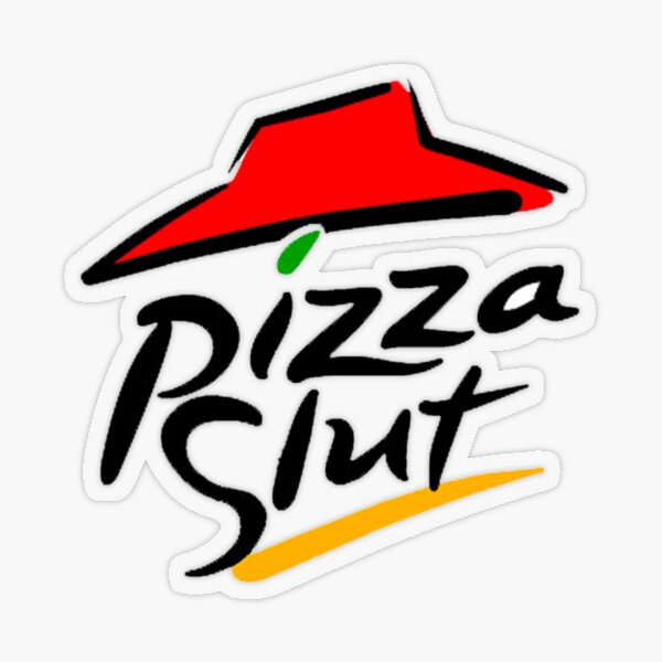 Pizza Slut Sticker Transparent Sticker