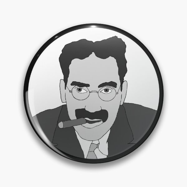 Item preview, Groucho Marx Cartoon designed and sold by RevolutionInPaint.