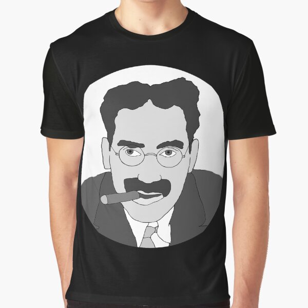 Vista previa del artículo con la obra «Dibujos animados de Groucho Marx», diseñado y vendido por KJCasey1982.