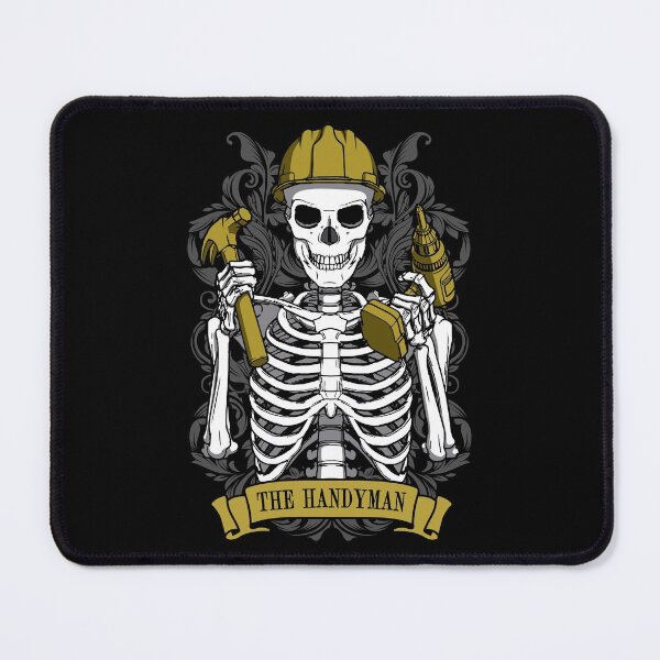 Item preview, Handyman Skeleton Vintage Tarot Card DIY Craftsman Mechanic designed and sold by GrandeDuc.