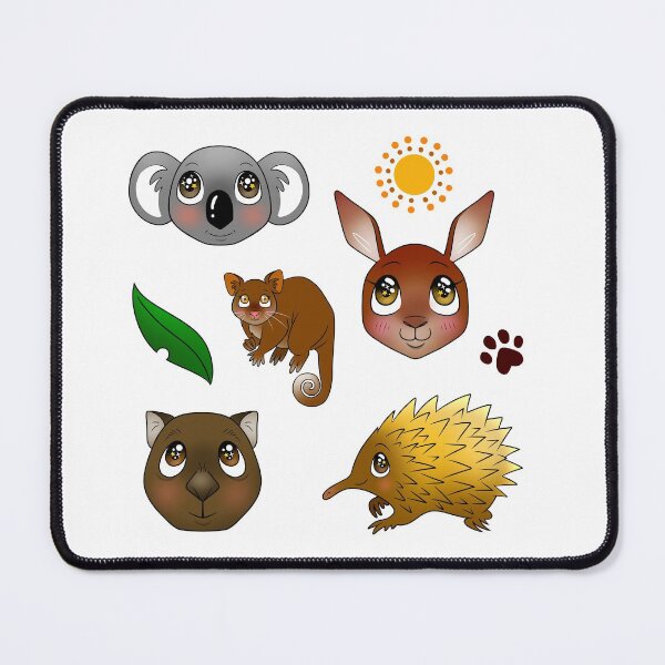 Item preview, Sparkly Eyed Australian Animals designed and sold by FizzyVee.
