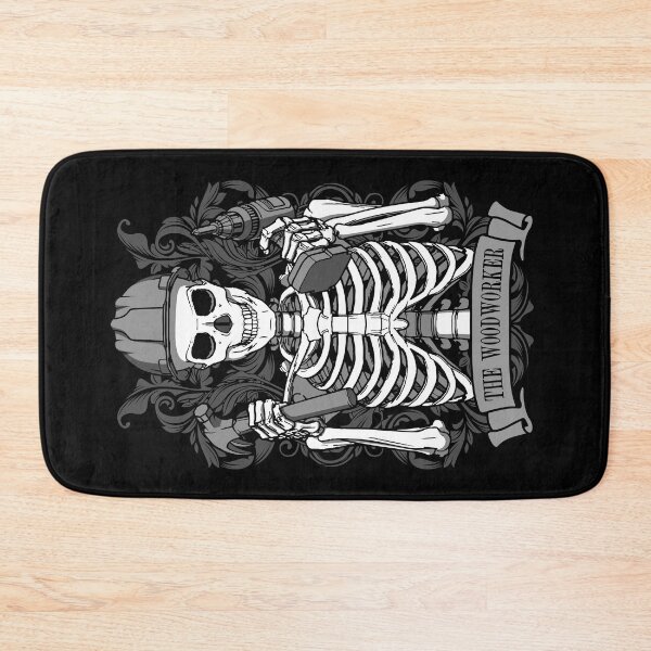 Item preview, Woodworker Skeleton Vintage Tarot Card DIY Handyman Mechanic designed and sold by GrandeDuc.
