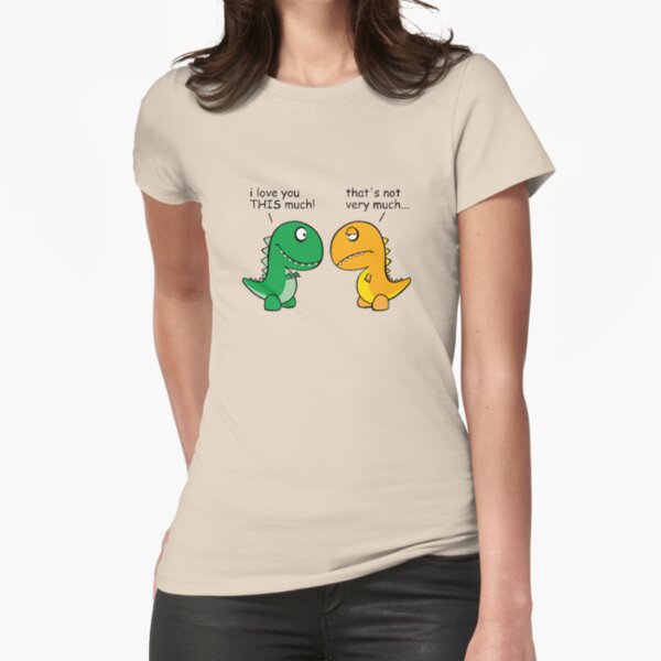 I love you this much Fitted T-Shirt