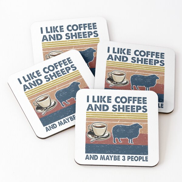 Item preview, I like coffee and Sheeps and maybe 3 people designed and sold by luytkaka.