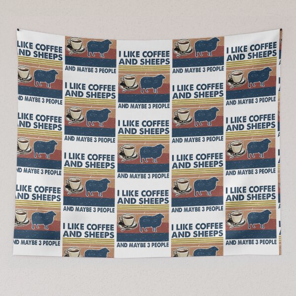 Item preview, I like coffee and Sheeps and maybe 3 people designed and sold by luytkaka.