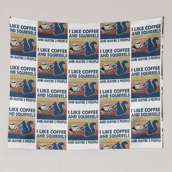Item preview, I like coffee and Squirrels and maybe 3 people designed and sold by luytkaka.