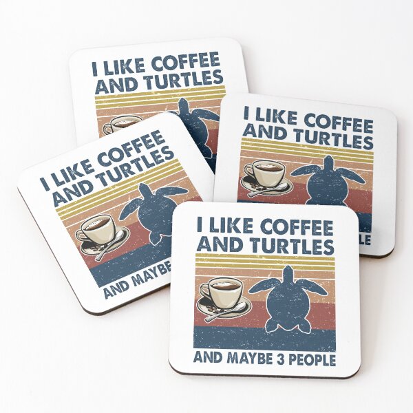 Item preview, I like coffee and Turtles and maybe 3 people designed and sold by luytkaka.