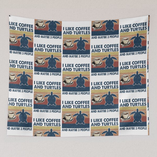 Item preview, I like coffee and Turtles and maybe 3 people designed and sold by luytkaka.