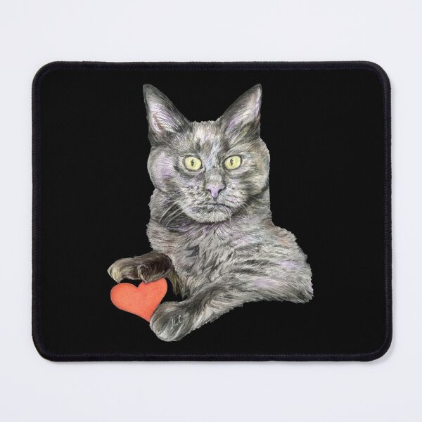 Grey Cat Oliver Mouse Pad