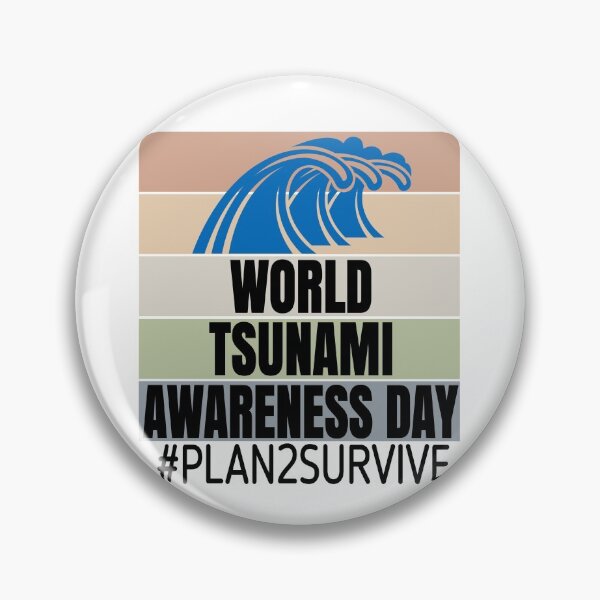 Item preview, World Tsunami Awareness Day November 5th designed and sold by JooArtPrints  ★★★★★.
