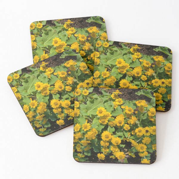Item preview, Yellow Golden Crownbeard Flowers designed and sold by Sinemathk.