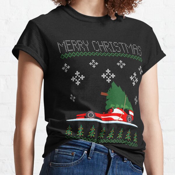 Vintage Car Carrying Christmas Tree Dallas Cowboys Merry Christmas T-Shirt  - TeeNavi