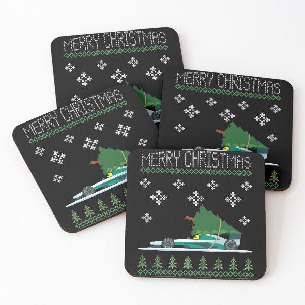 Item preview, Cyan Blue Formula Christmas Car designed and sold by HSDESIGNS  SHOP.