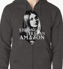 TARA MACLAY: Strong Like An Amazon Zipped Hoodie