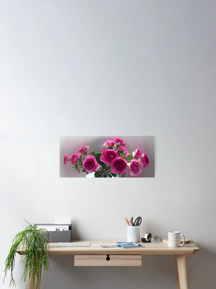Thumbnail 2 of 3, Poster, Pink Roses designed and sold by OlaG.