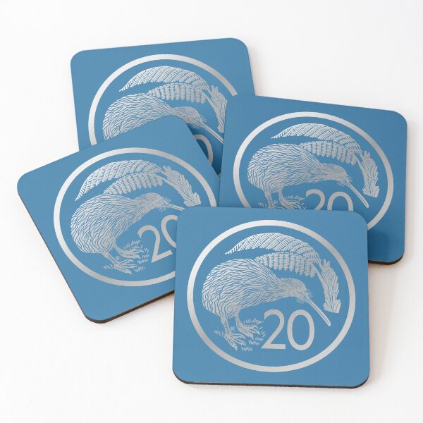 Item preview, New Zealand Vintage 20 Cent Coin designed and sold by Kiwidom.