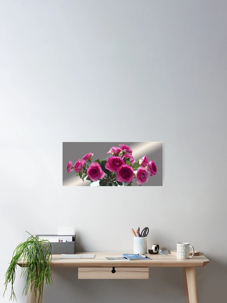 Thumbnail 2 of 3, Poster, Pink Roses designed and sold by OlaG.