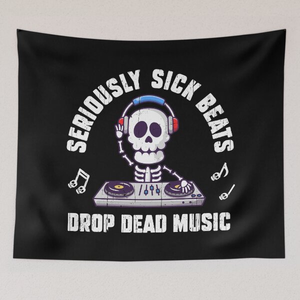Item preview, Skeleton DJ: Seriously Sick Beats  designed and sold by Happy Puppy Print On Demand.