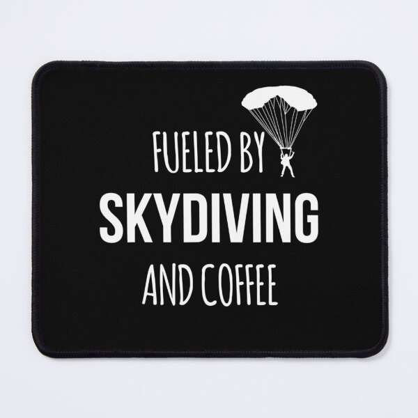 Item preview, Funny Skydiver Quote Fueled by Skydiving and Coffee designed and sold by EvelineWinter.