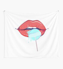 Lips - Lollipop Wall Tapestry