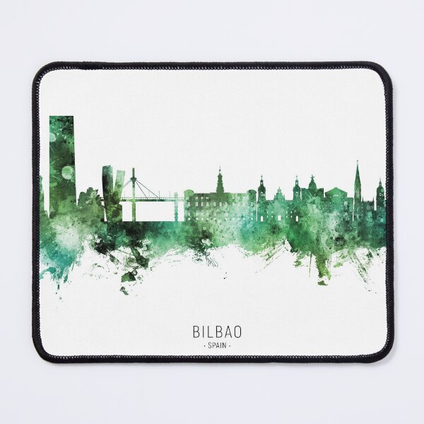 Item preview, Bilbao Spain Skyline designed and sold by ArtPrints.