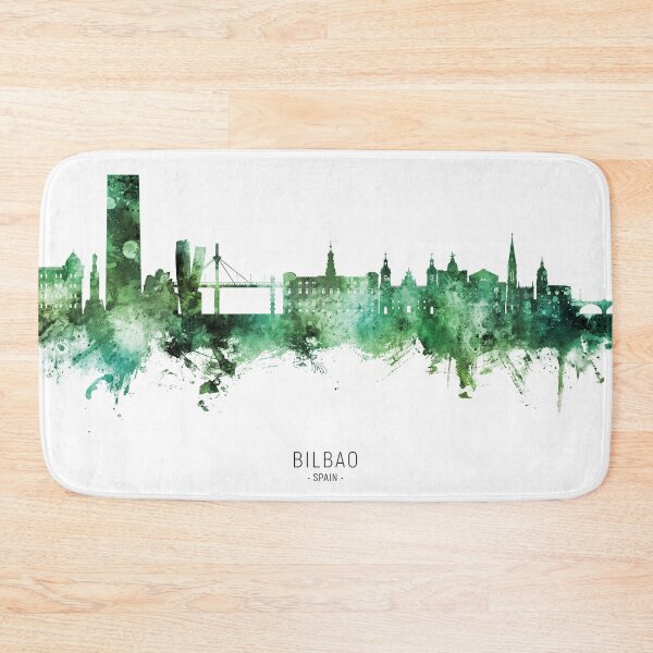 Item preview, Bilbao Spain Skyline designed and sold by ArtPrints.