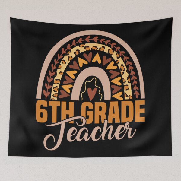 Item preview, 6th Grade Teacher Rainbow  designed and sold by Willipher578.