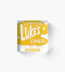 Luke's Diner You Need Coffee Acrylic Block