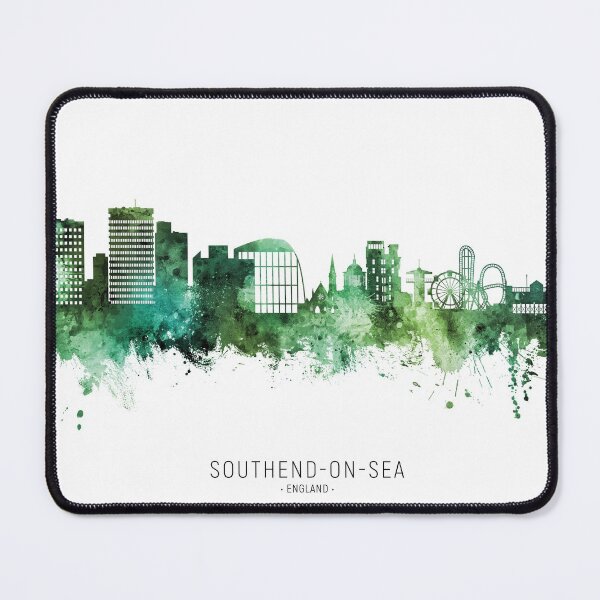 Item preview, Southend-on-Sea England Skyline designed and sold by ArtPrints.