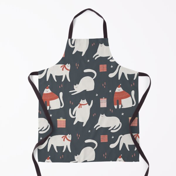 Item preview, Funny Abstract Christmas Cats Pattern designed and sold by nouveaudecor.