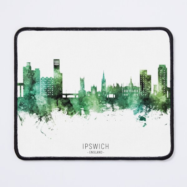 Item preview, Ipswich England Skyline designed and sold by ArtPrints.