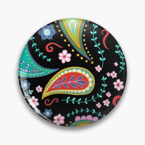 Item preview, Colorful Doodles Desigual Inspired - Black Background designed and sold by DiviaDesigns.